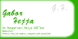 gabor hejja business card